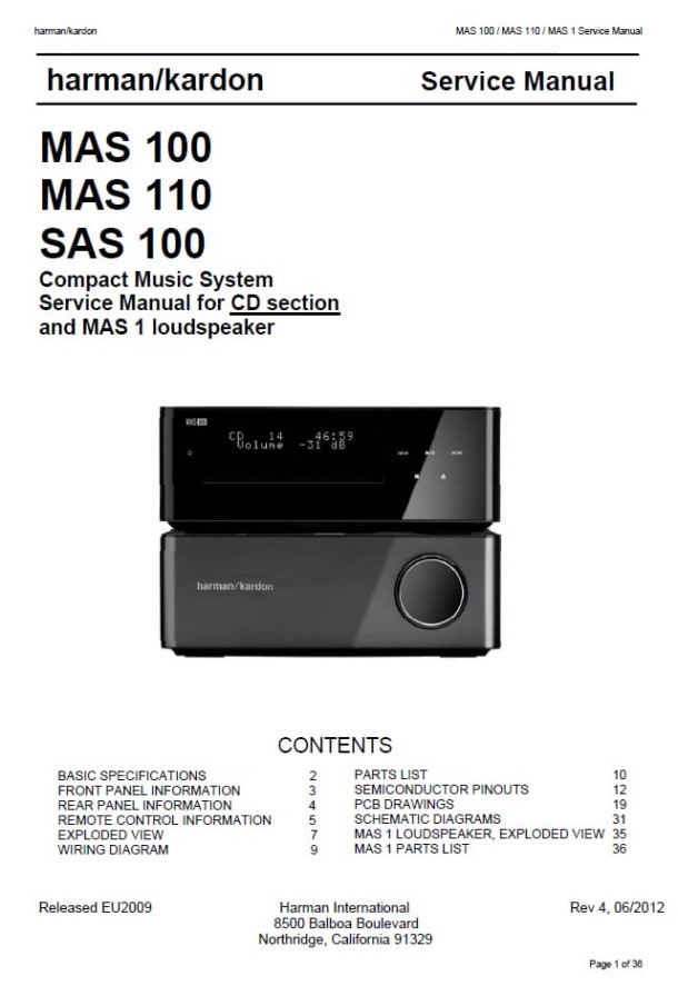 MAS-100, MAS-110, SAS-100 CD Rev.4
